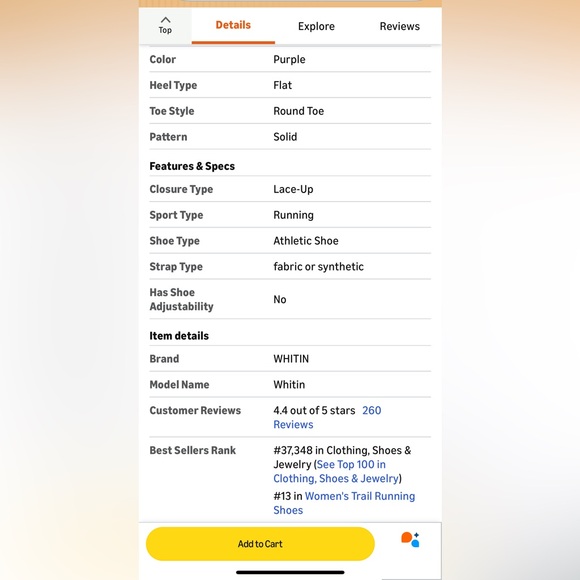 WHITIN Barefoot Minimalist Trail Running Shoes - Picture 4 of 4